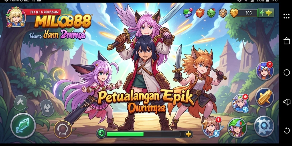 Gameplay menarik dari MILO88 dengan karakter anime yang dinamis.